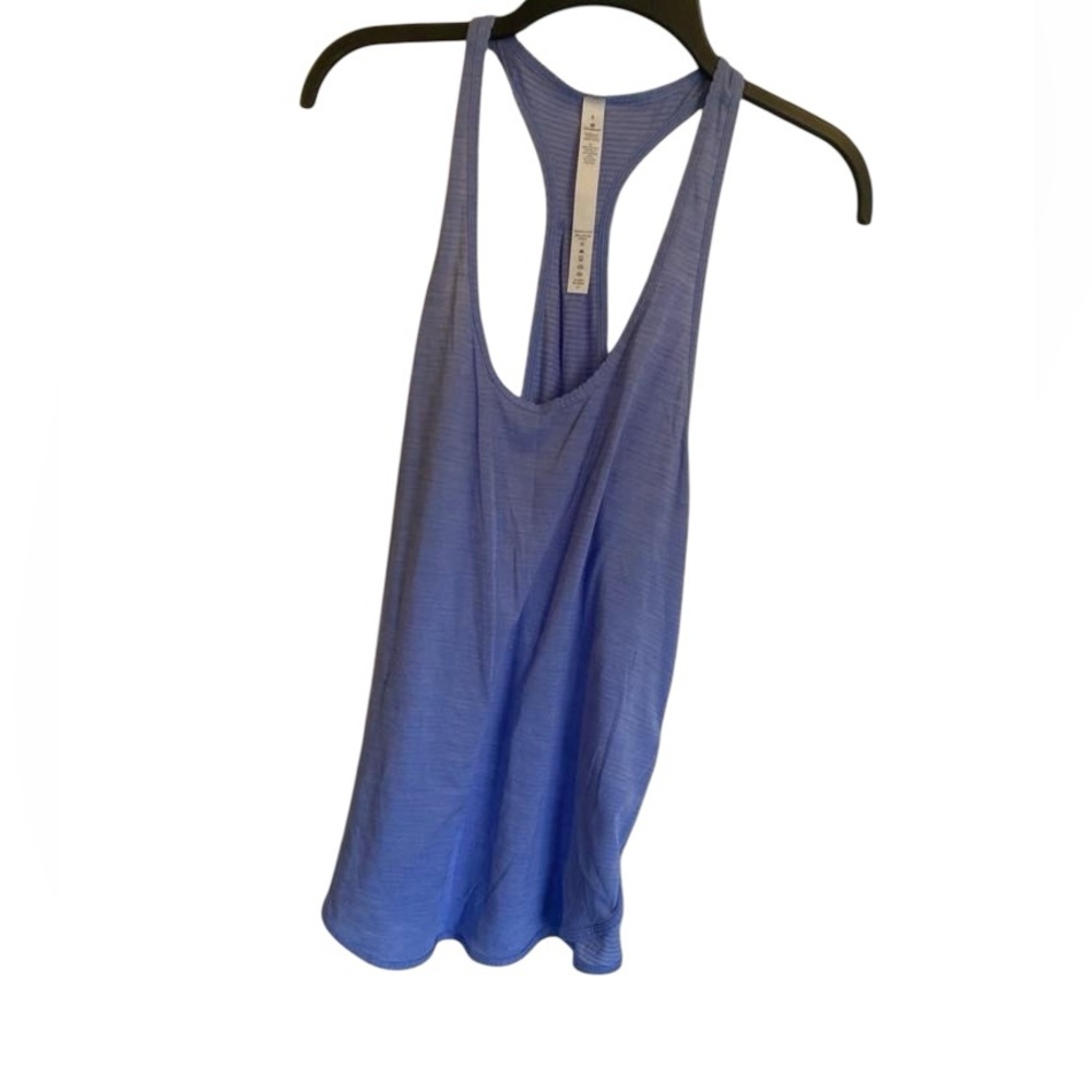 NWT Lululemon 105F singlet HEATHERED HYDRANGEA BLUE Size:6